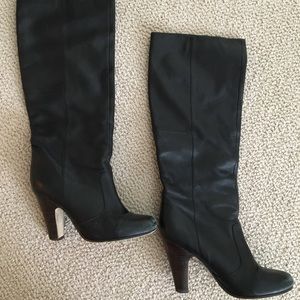 DV by Dolce Vita Black Leather Knee Boots size 8